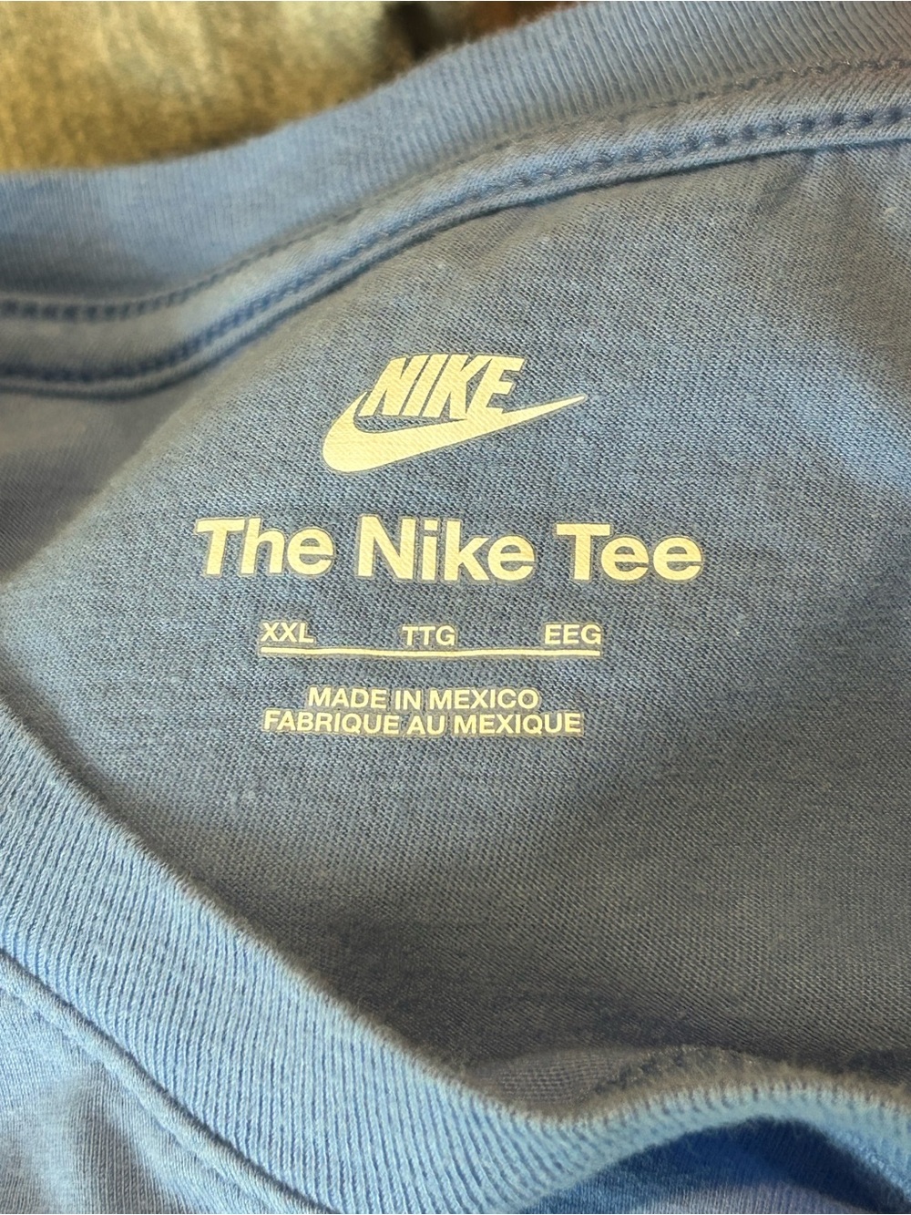 Nike Light Blue Long Sleeve Shirt with White Swoosh - Picture 7 of 10